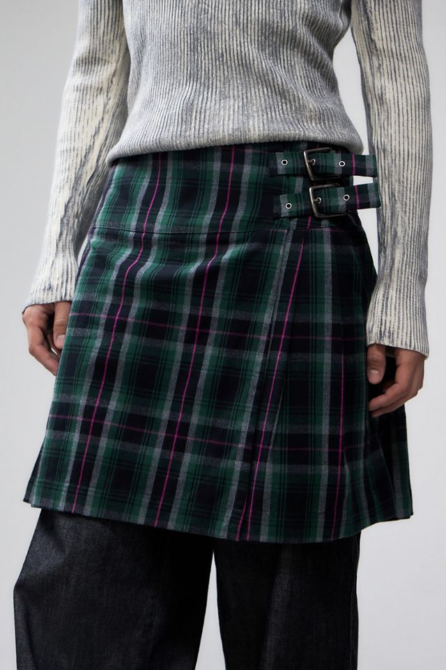 Jaded London Green Check Mini Fraser Kilt #1