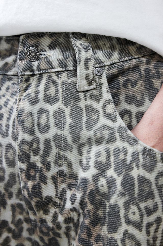 Jaded London Leopard Fade Colossus Jorts #3