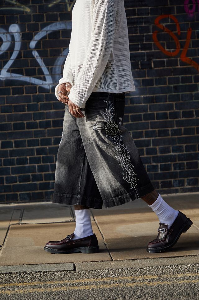 Jaded London Crystalline Jorts | Urban Outfitters UK