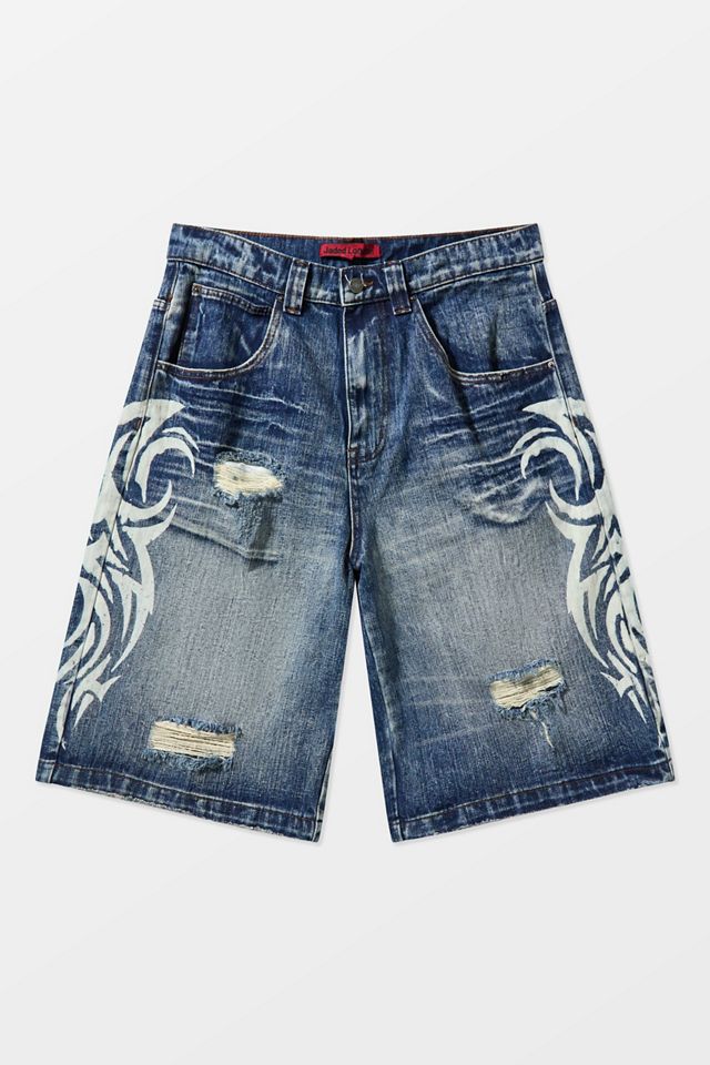Jaded London Blue Blade Colossus Jorts #7