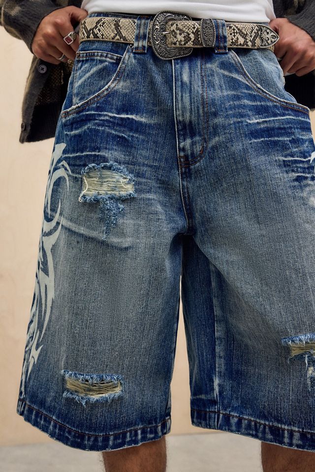 Jaded London Blue Blade Colossus Jorts #2
