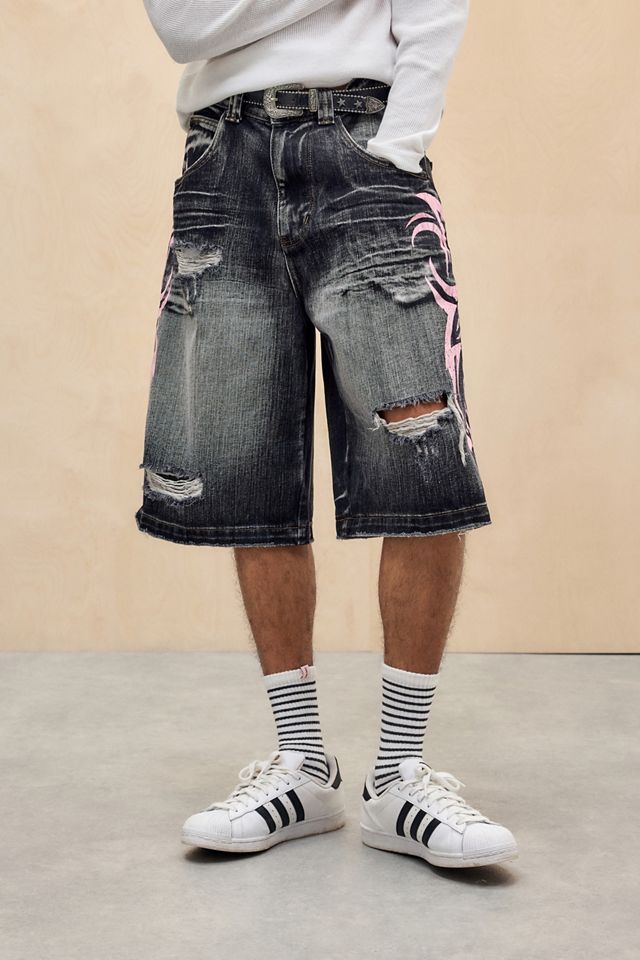 Jaded London Pink Blade Colossus Jorts #2