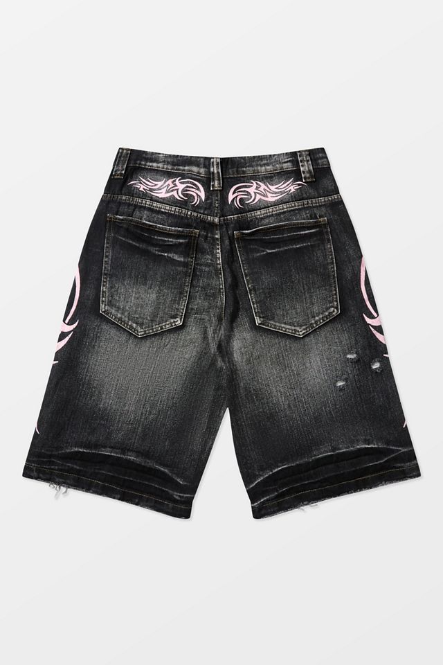 Jaded London Pink Blade Colossus Jorts #8