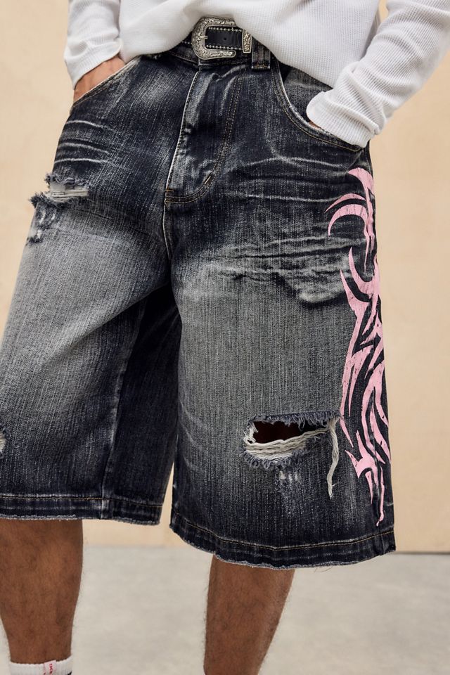 Jaded London Pink Blade Colossus Jorts #3