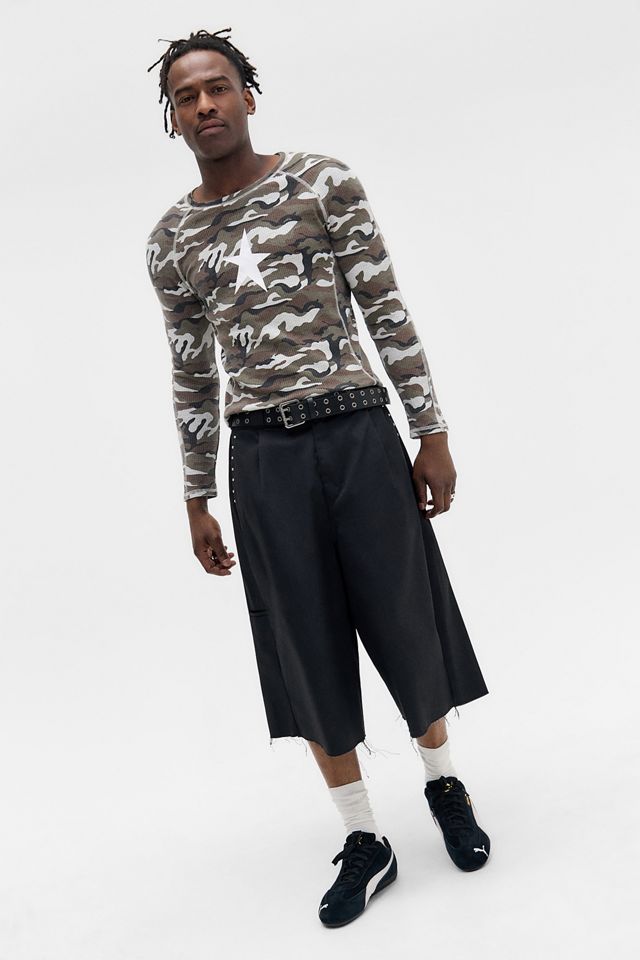 Jaded London Black Studded XL Goliath Baggy Shorts | Urban