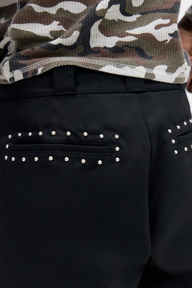Jaded London Black Studded XL Goliath Baggy Shorts | Urban