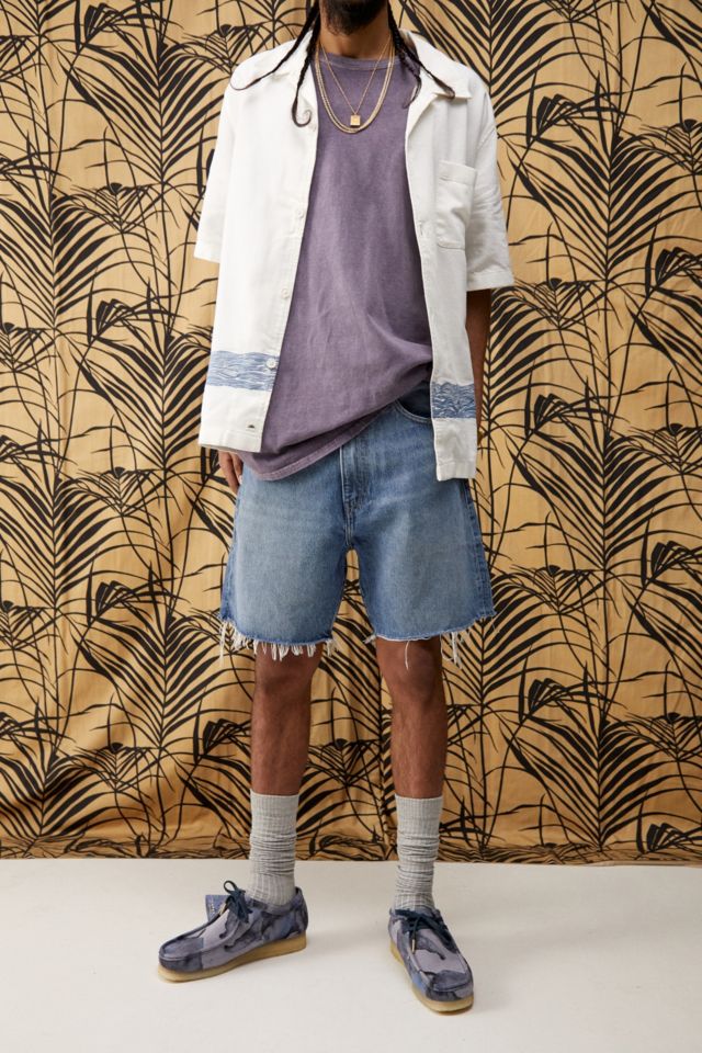 Levi's Made & Crafted Port Blue Loose Shorts | Urban Outfitters UK