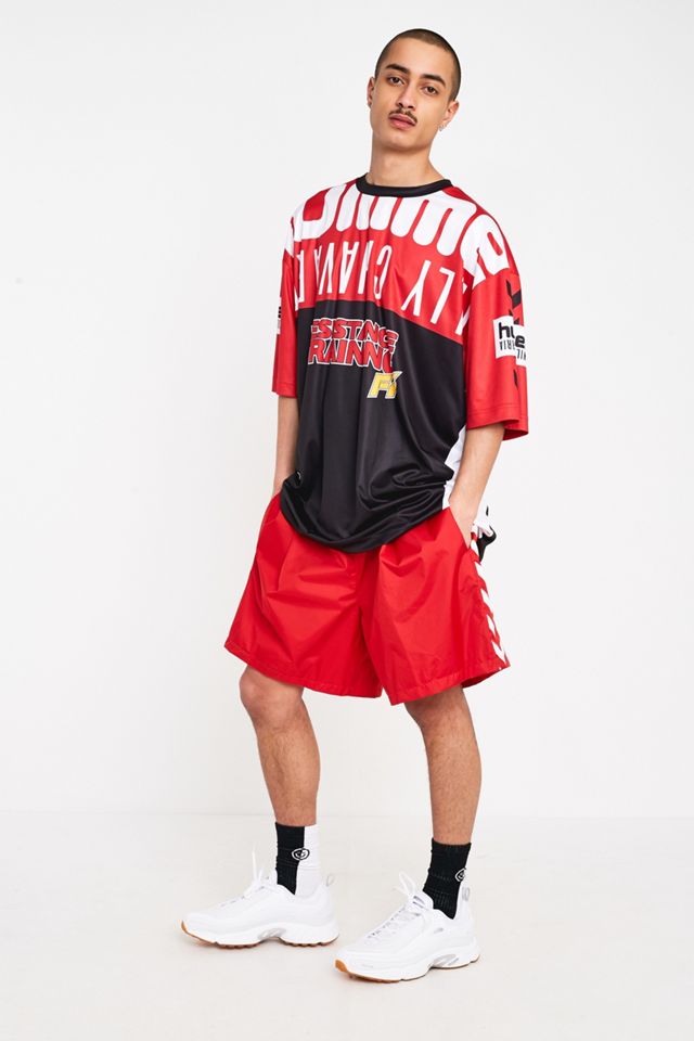 Hummel X Willy Chavarria Red Shorts | Urban Outfitters UK