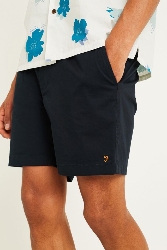 Farah Stretch Twill Navy Shorts #1