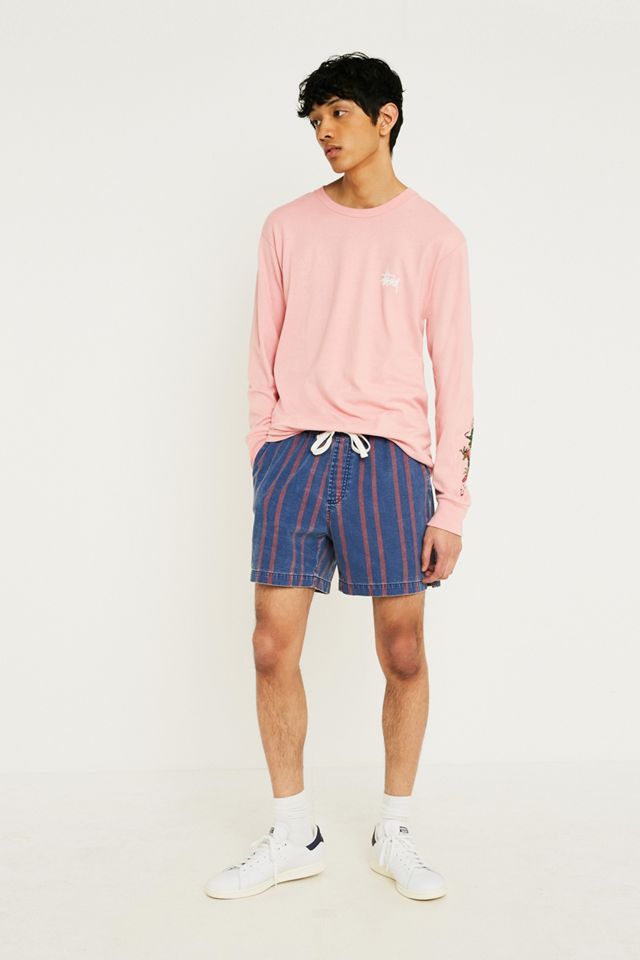 BDG Rayed Denim Drawstring Shorts #2