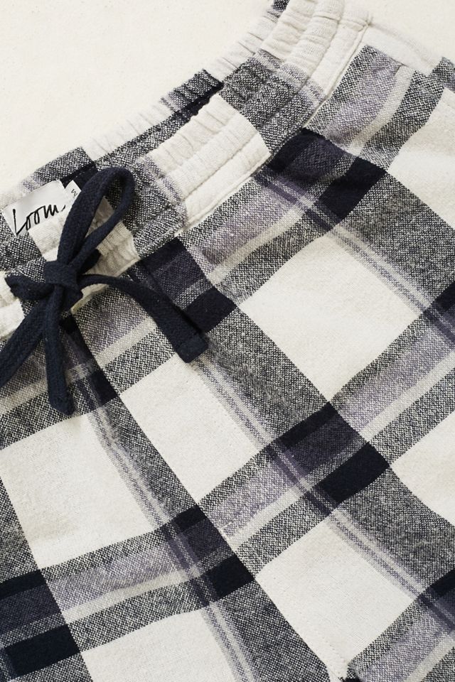 Loom Checked Off-White Drawstring Shorts #4