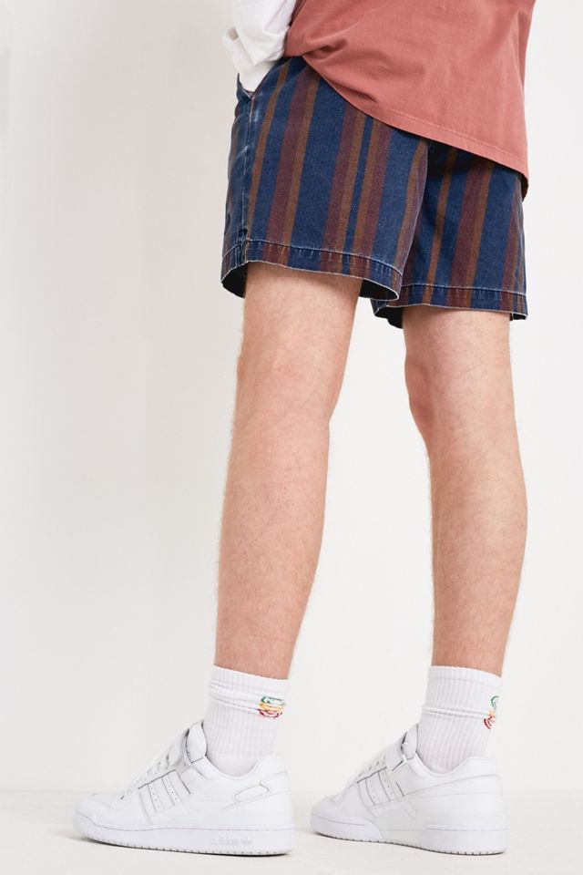 UO Striped Denim Shorts #3
