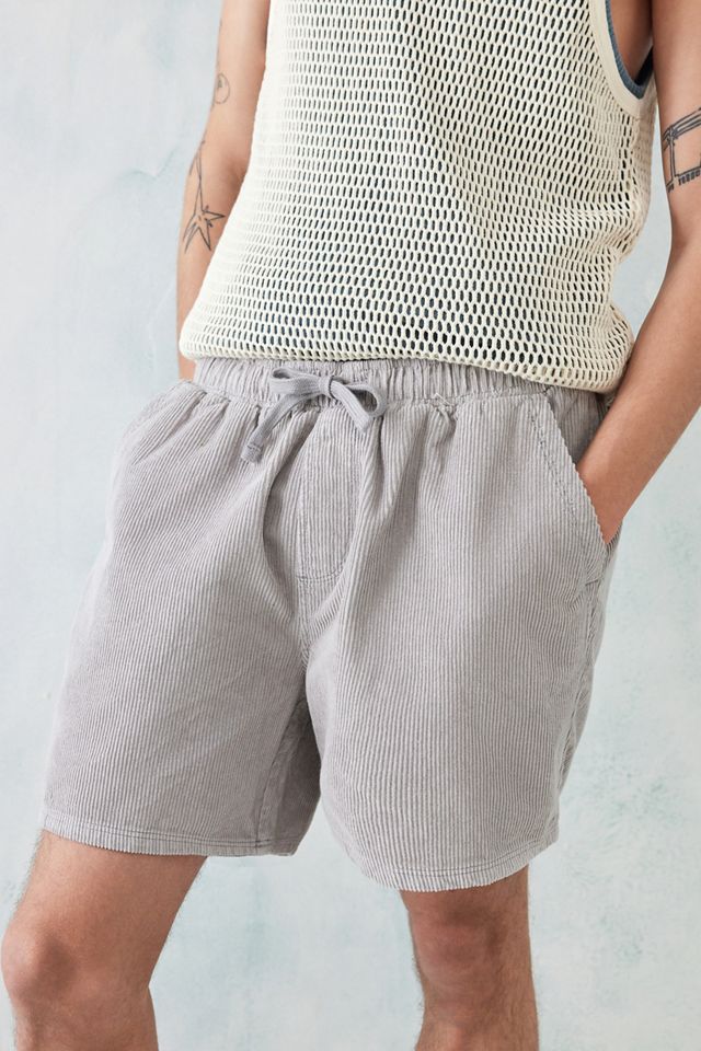 BDG Grey Corduroy Shorts Urban Outfitters UK