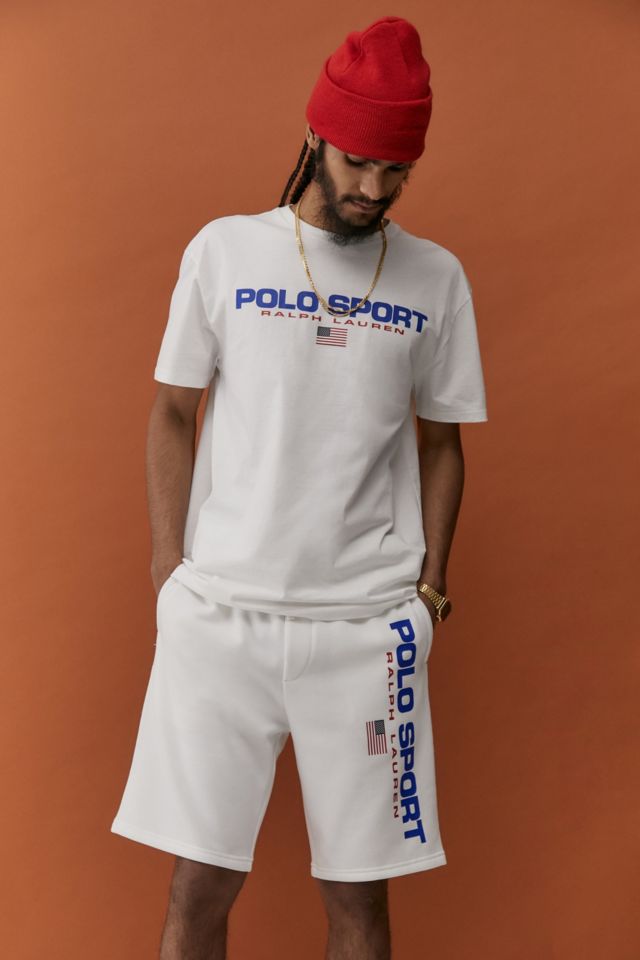 Polo Ralph Lauren White Sports Shorts