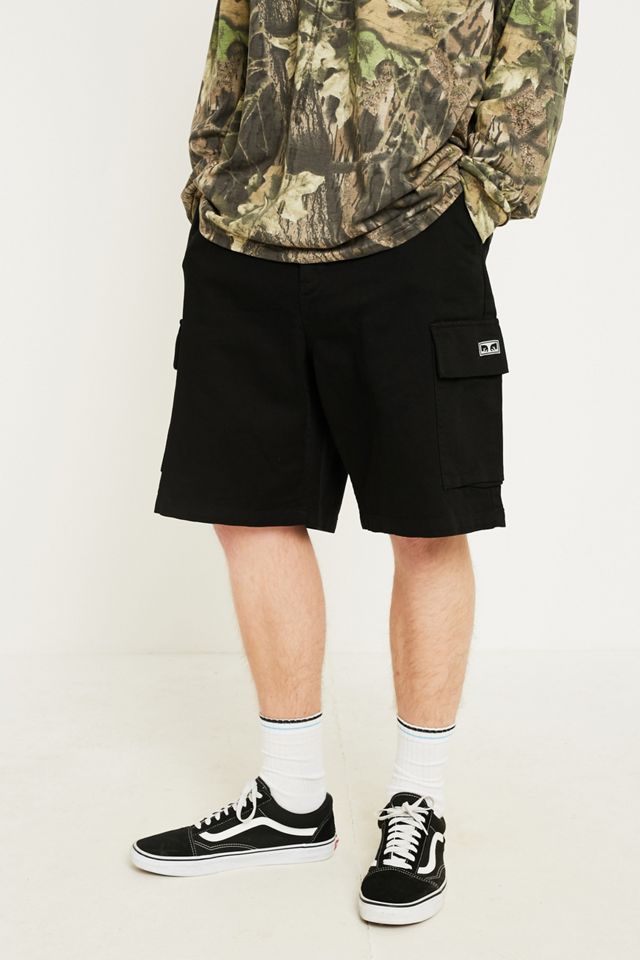 OBEY Fubar ‘90s Black Cargo Shorts #1