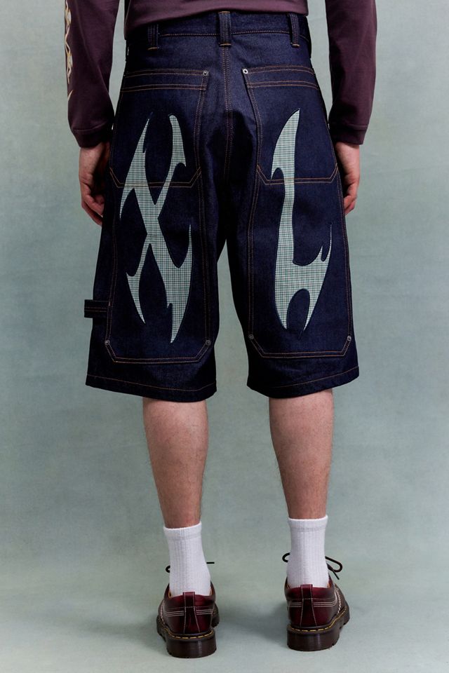 XLARGE Shorts Larghi Indigo XL con Ritaglio #3