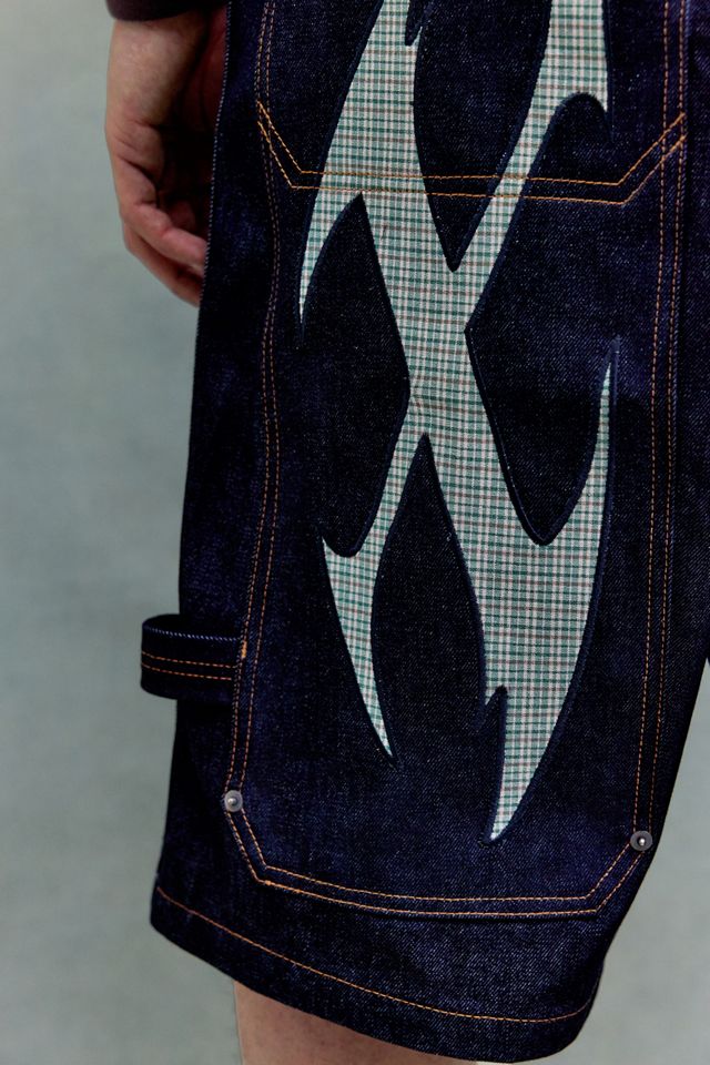 XLARGE Shorts Larghi Indigo XL con Ritaglio #5