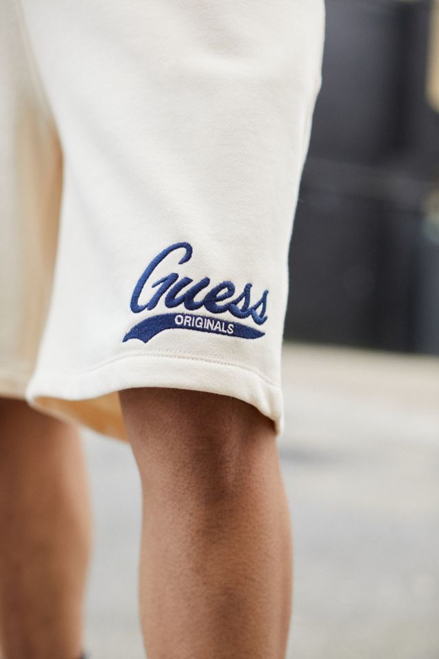 GUESS UO Exclusive Ecru & Blue Depth Shorts #1