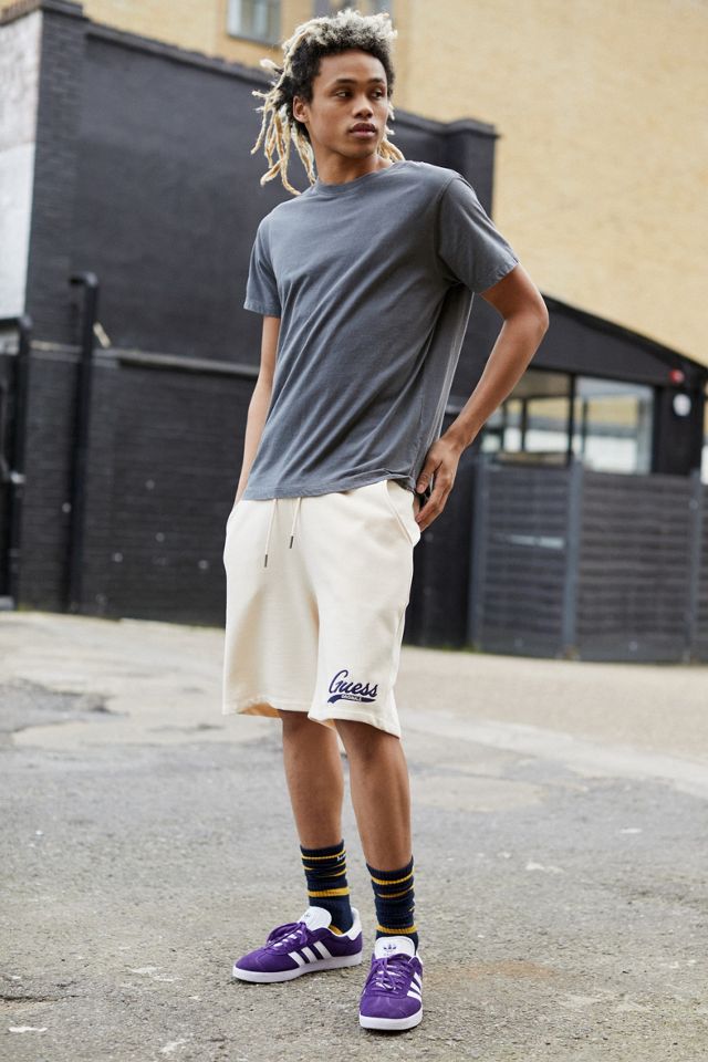 GUESS UO Exclusive Ecru & Blue Depth Shorts #2