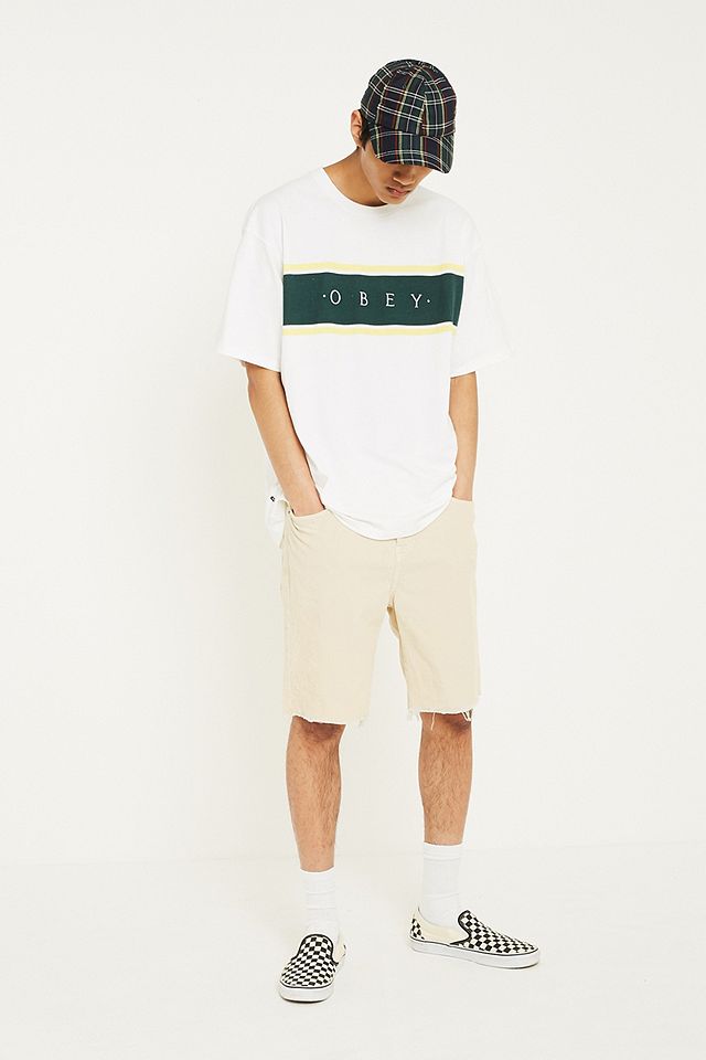 BDG Dad Corduroy Off-White Shorts | Urban Outfitters UK