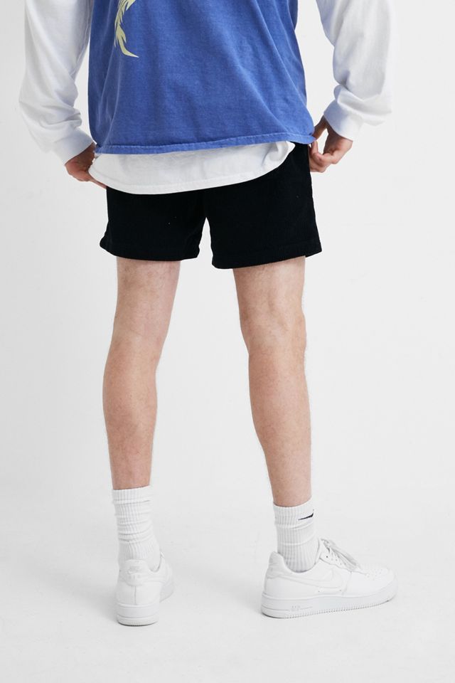 BDG – Shorts aus Cord in Schwarz mit Kordelzug #2