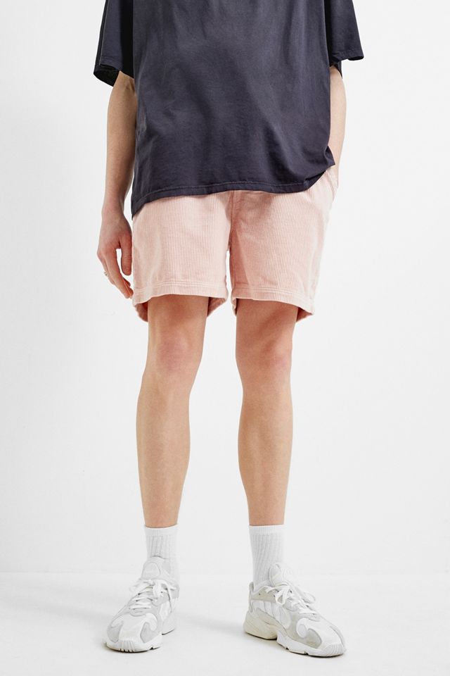 BDG – Shorts aus Cord in Rosa mit Kordelzug #2