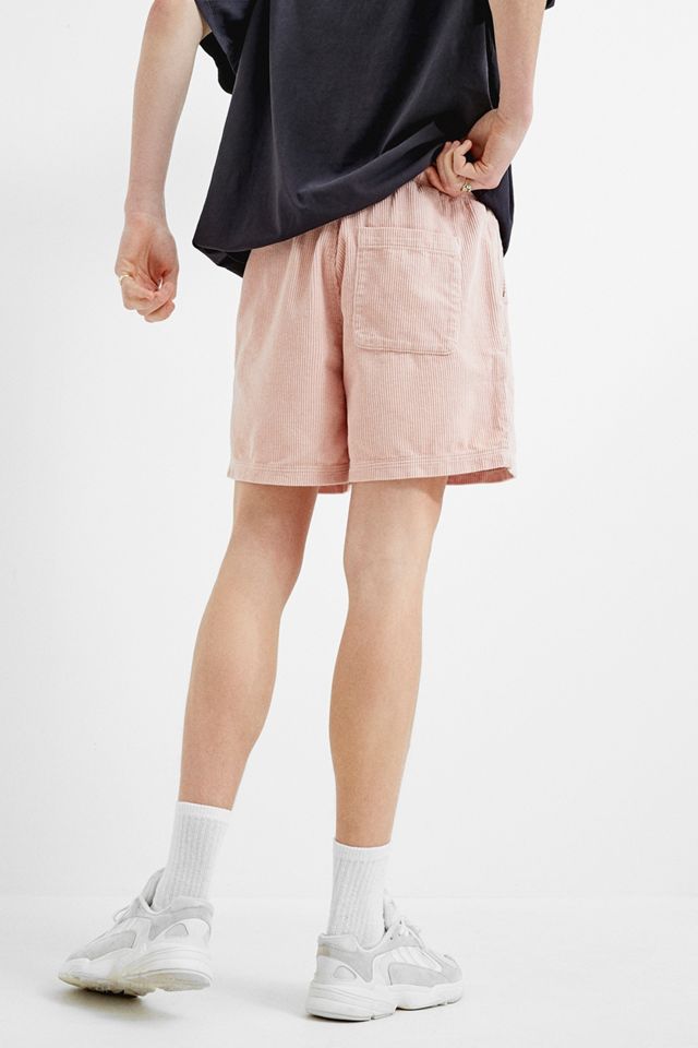 BDG – Shorts aus Cord in Rosa mit Kordelzug #3