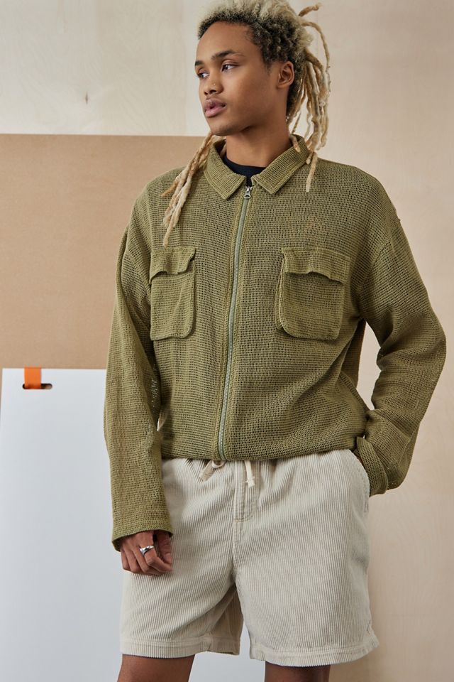 BDG Ecru Pantaloncini in velluto a coste #1