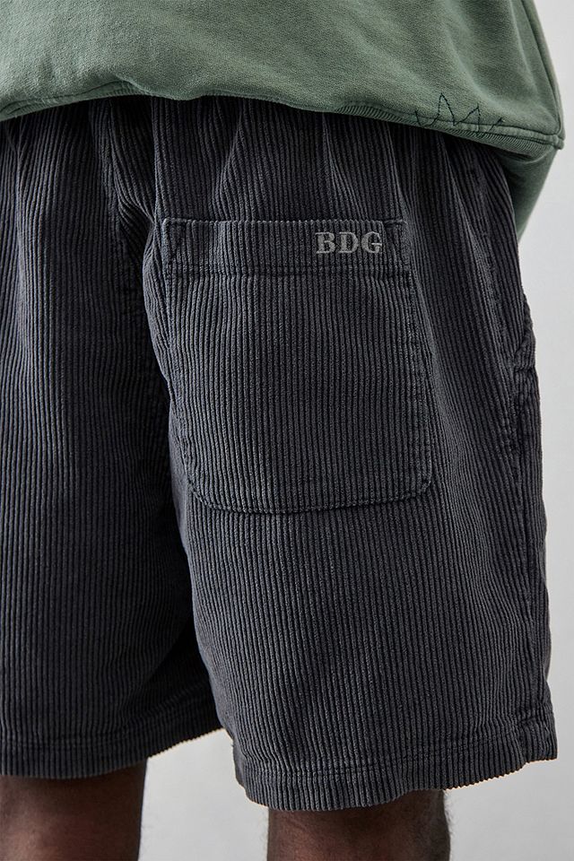 BDG Washed Black Corduroy Shorts