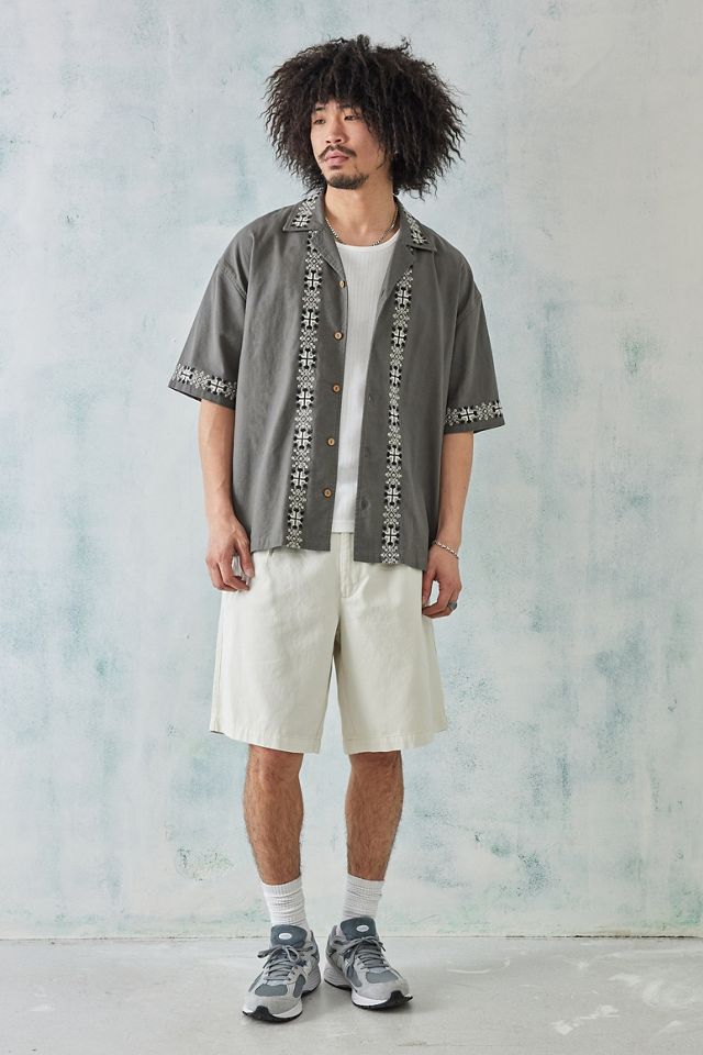 Loom - Short à deux pinces couleur écru #1