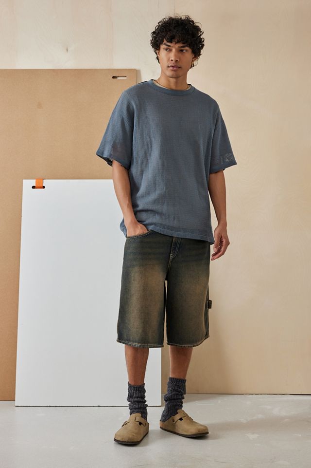 BDG Stone Tinted Denim Oversize Carpenter Short #1