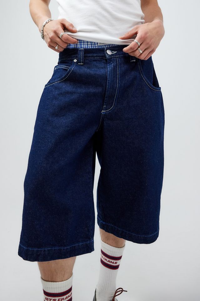 BDG Rinse Indigo Neo Skate Denim Shorts #5