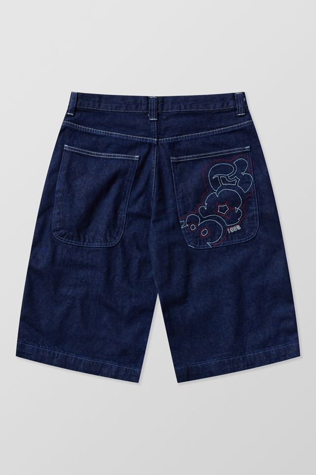 BDG Rinse Indigo Neo Skate Denim Shorts #6