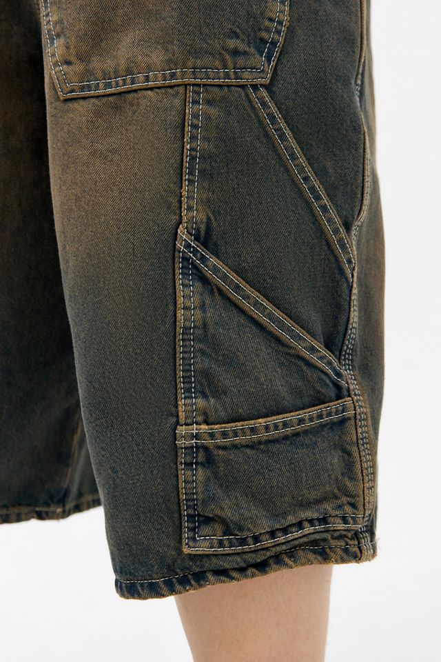 Shorts charpentier oversize en denim teinté pierre BDG #2