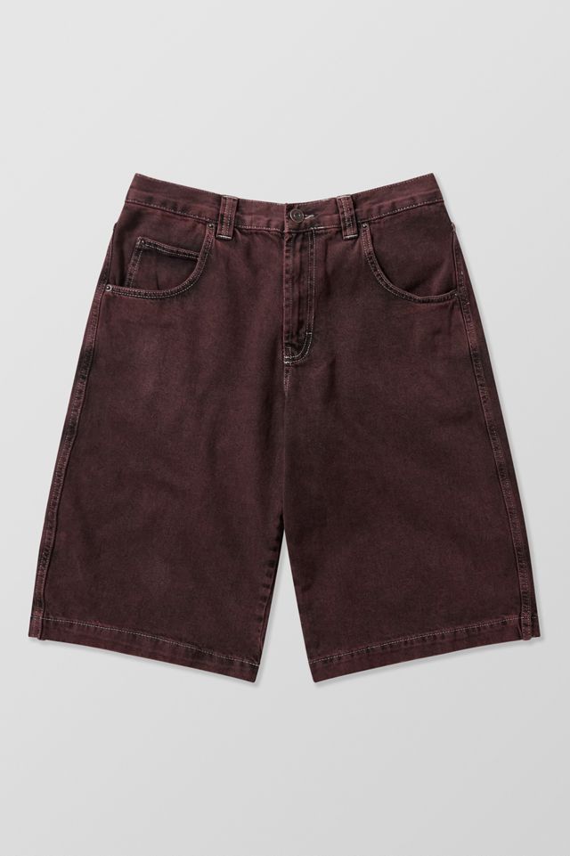 BDG Neo Skate Denim Red Overdyed Shorts #5