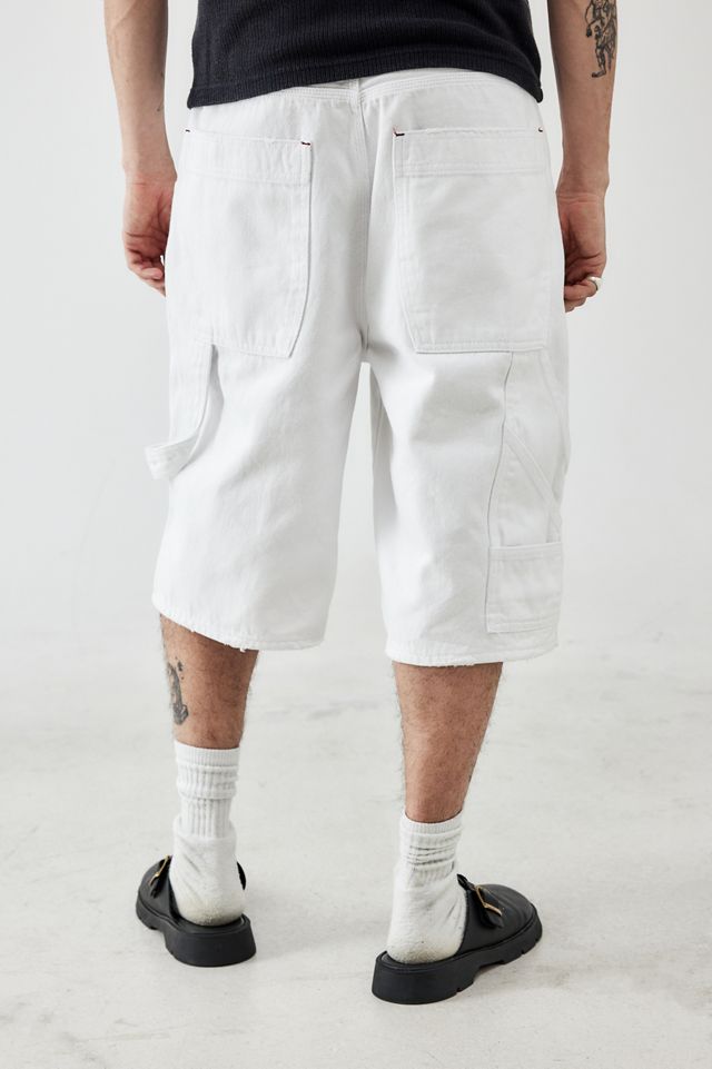 パンツ White greatLAnd NO MAN CARPENTER SHORTS Carhartt Logo Patch White Carpenter Shorts – ThriftedThreads.com