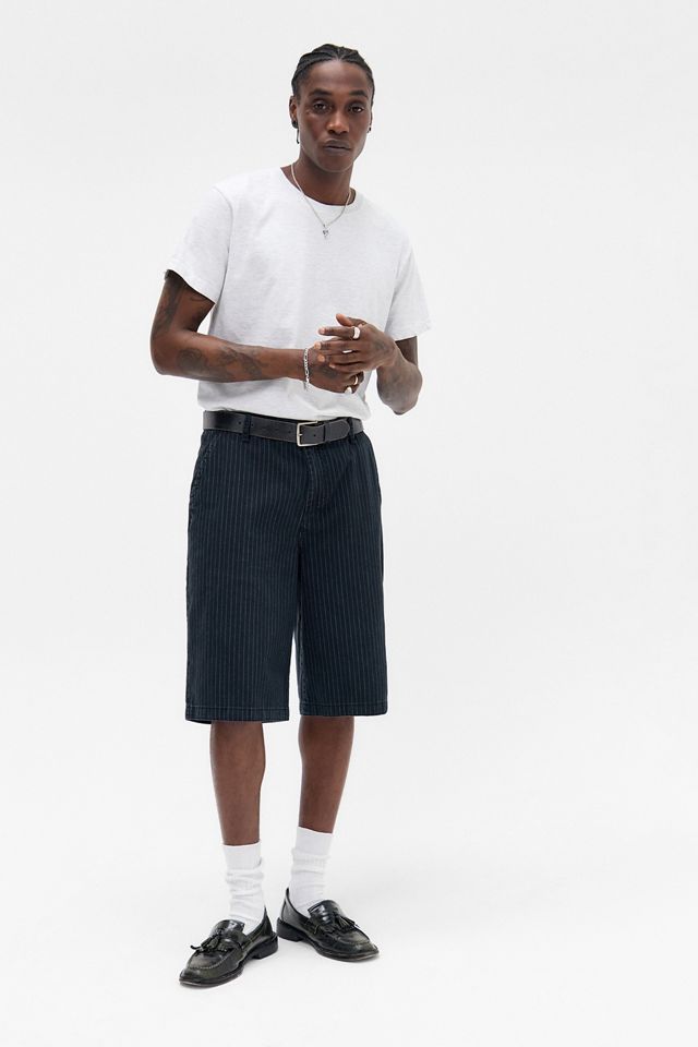 Shorts de travail à rayures fines Errol noirs BDG #2