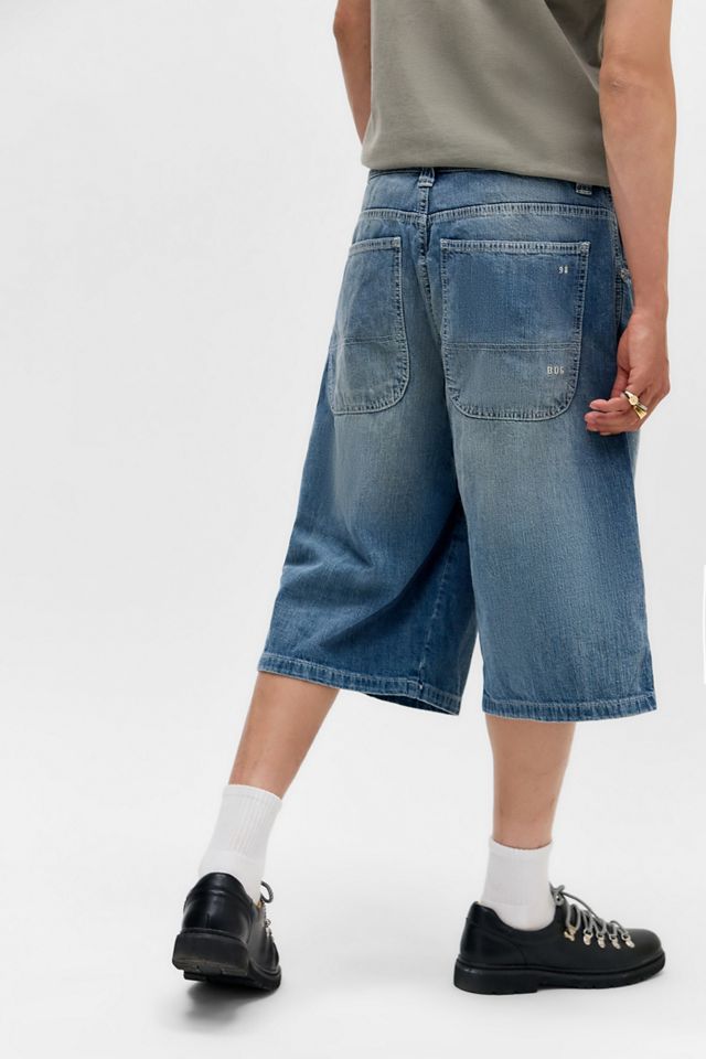 BDG Blue Neo Crosshatch Jorts #3
