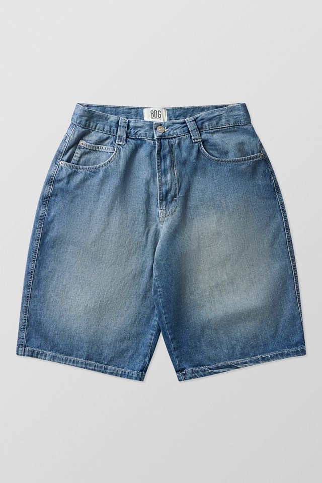 BDG Blue Neo Crosshatch Jorts #4