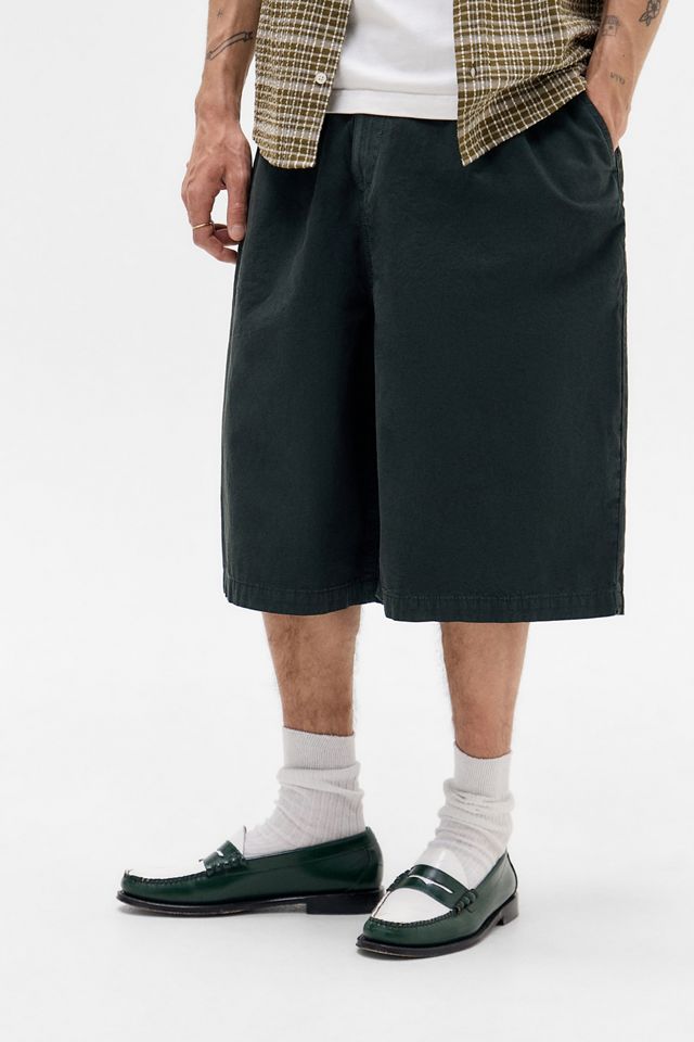 iets frans... Green Poplin Chino Shorts #2