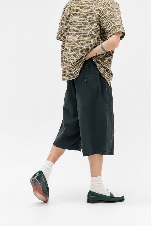 iets frans... Green Poplin Chino Shorts #3