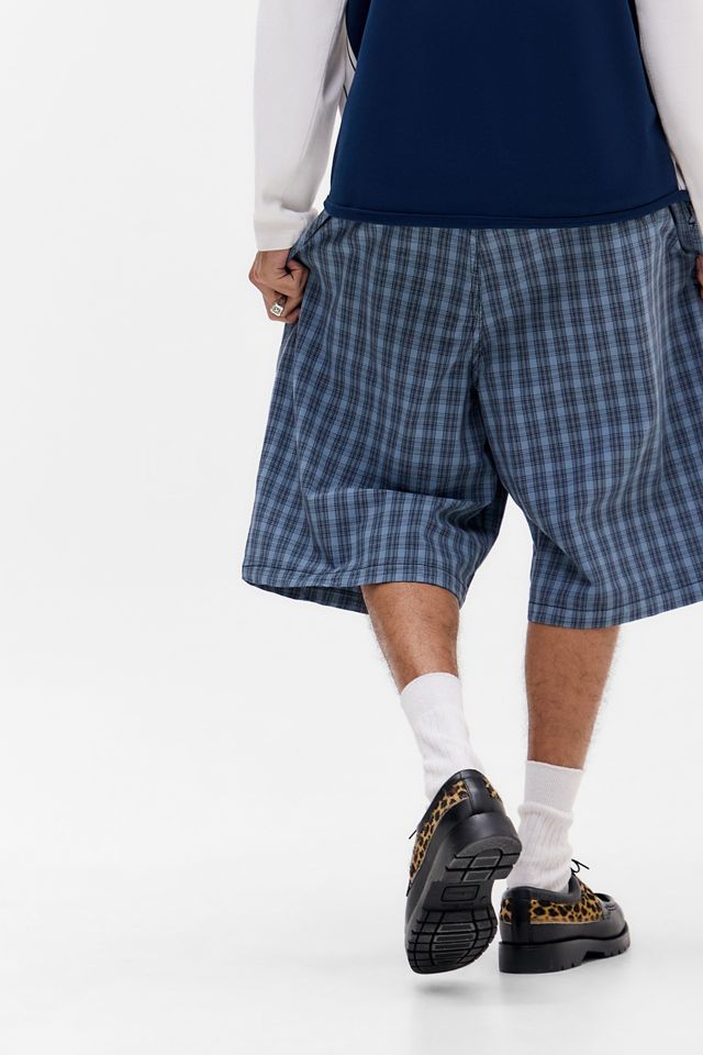 iets frans... Short chino en popeline à carreaux bleus #2