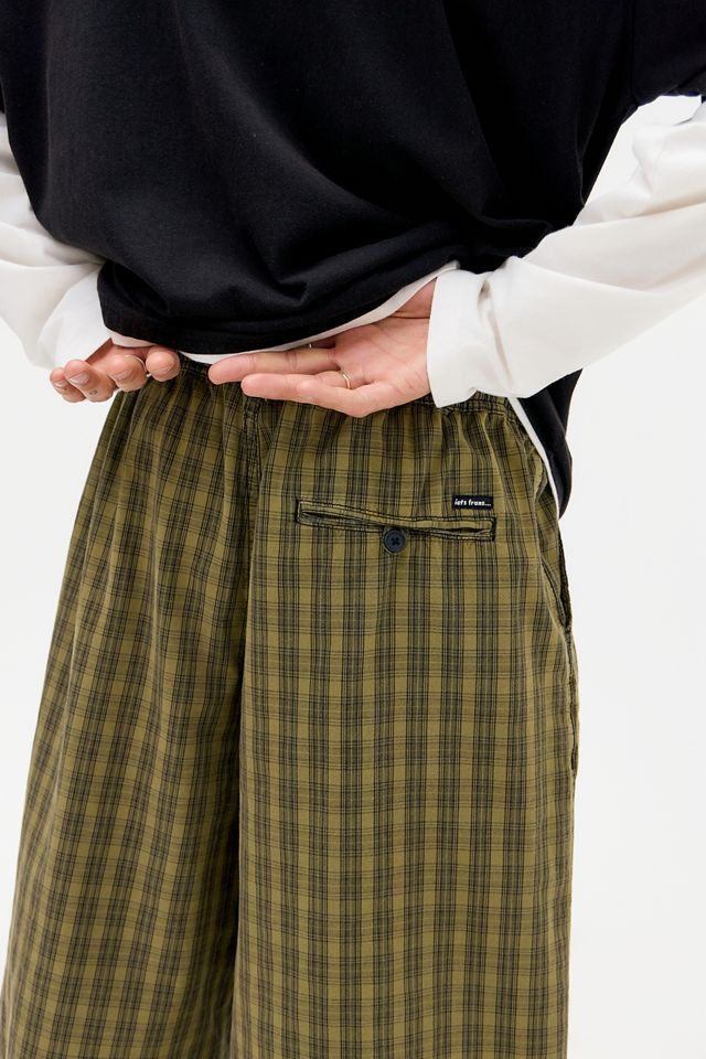 iets frans... Pantalones Cortos Chinos de Popelina a Cuadros en Caqui #2