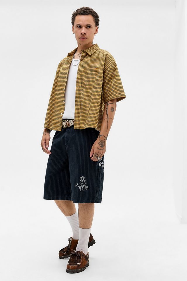 BDG Errol Pinstripe Doodle Shorts #3