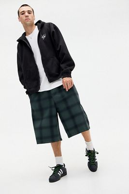 iets frans... Shorts Chinos de Popelina a Cuadros Verdes
