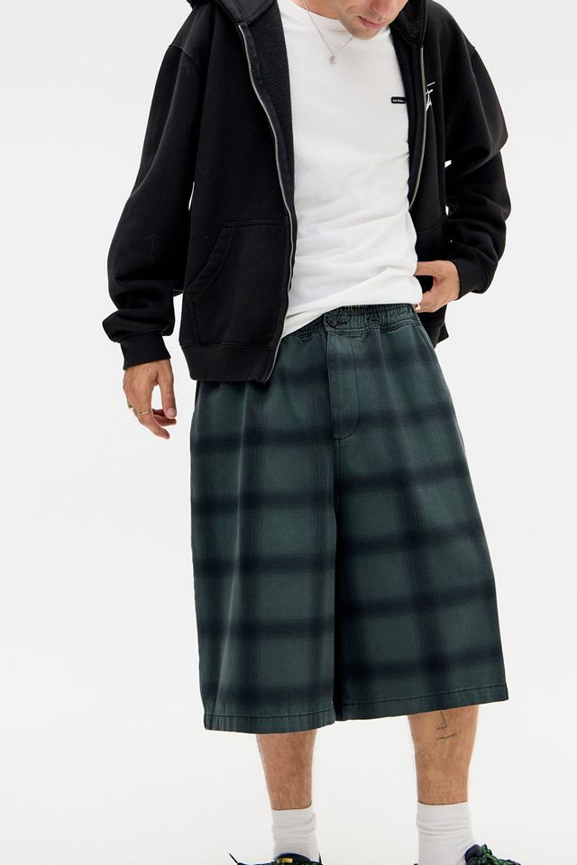 iets frans... Shorts Chinos de Popelina a Cuadros Verdes #1