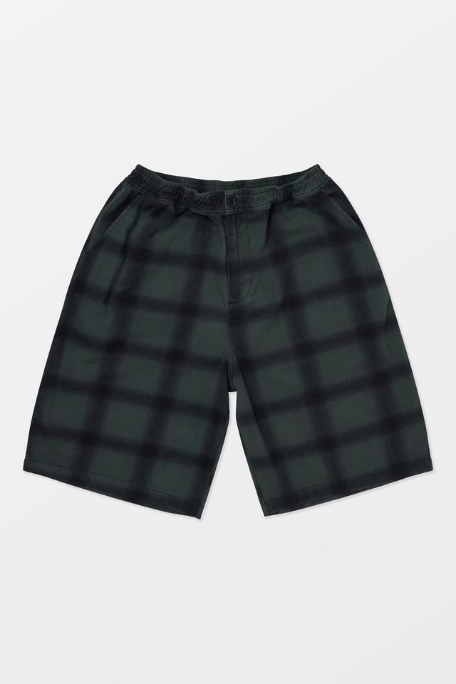 iets frans... Green Check Poplin Chino Shorts #6