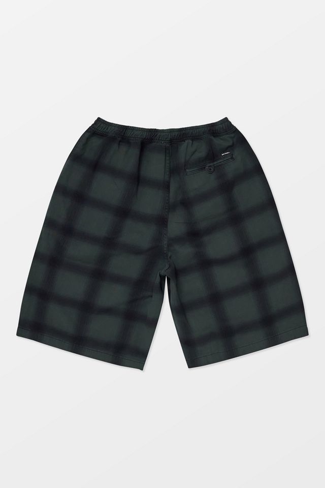 iets frans... Green Check Poplin Chino Shorts #7
