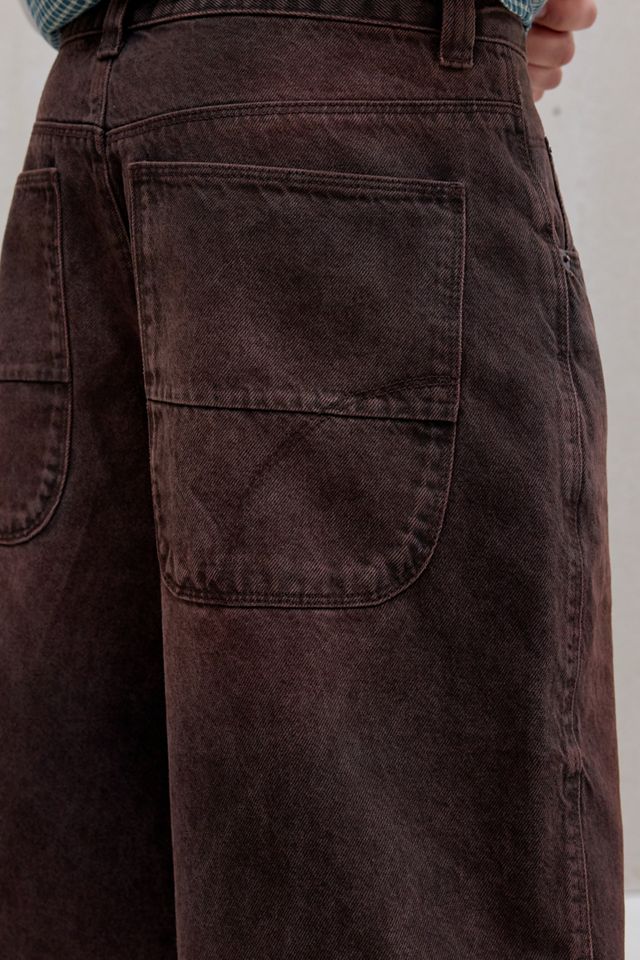 BDG Burgundy Neo Skate Denim Shorts #2