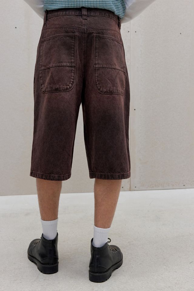 BDG Burgundy Neo Skate Denim Shorts #3
